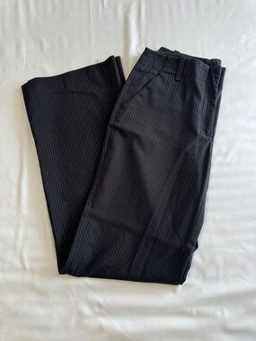 New York & Company Black Pinstripe Dress Pants - size 4 Tall